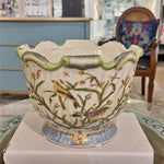 Lovecup PORCELAIN SCALLOP PLANTER - SATIN GRASS L280