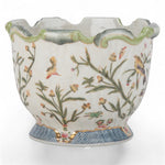 Lovecup PORCELAIN SCALLOP PLANTER - SATIN GRASS L280