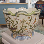 Lovecup PORCELAIN SCALLOP PLANTER - SATIN GRASS L280