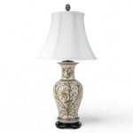 Lovecup Porcelain Satin Grass Table Lamp with Wood Base L281