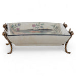 Tobacco Leaf Pattern Porcelain Tray with Bronze Dragonfly – Tobacco Leaf Collection