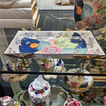 Tobacco Leaf Pattern Porcelain Tray with Bronze Dragonfly – Tobacco Leaf Collection