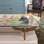 Tobacco Leaf Pattern Porcelain Tray with Bronze Dragonfly – Tobacco Leaf Collection