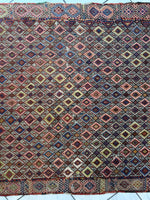Antique Turkish Jajim Wool Rug 5’6” x 14’5”