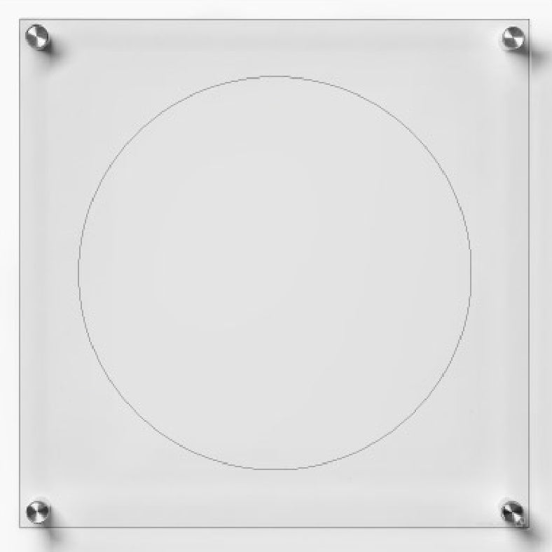 Record Album Frame with 12x12" Acrylic Mat (Album Cover or Vinyl)