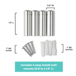Double Panel Acrylic Floating Wall Frames - CHOOSE YOUR SIZE (Silver/Gold)