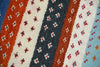 1.5x2 Blue Red and White Wool Hand Knotted traditional Vintage Antique Southwestern Gabbeh Rug| TRDCP353152