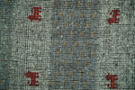 1.5x2 Green Wool Hand Knotted traditional Persian Vintage Antique Southwestern Gabbeh Rug| TRDCP351152