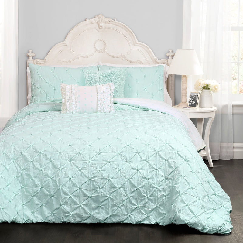 Ravello Pintuck Juvy 4 Piece Comforter Set