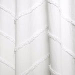 Chenille Chevron Shower Curtain