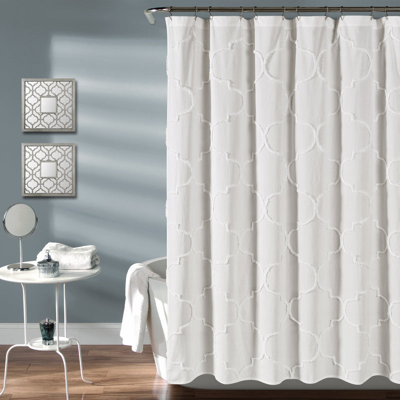 Avon Chenille Trellis Shower Curtain