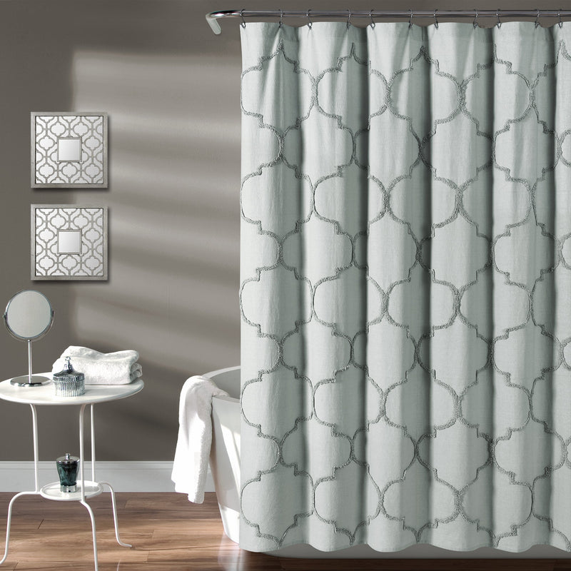 Avon Chenille Trellis Shower Curtain