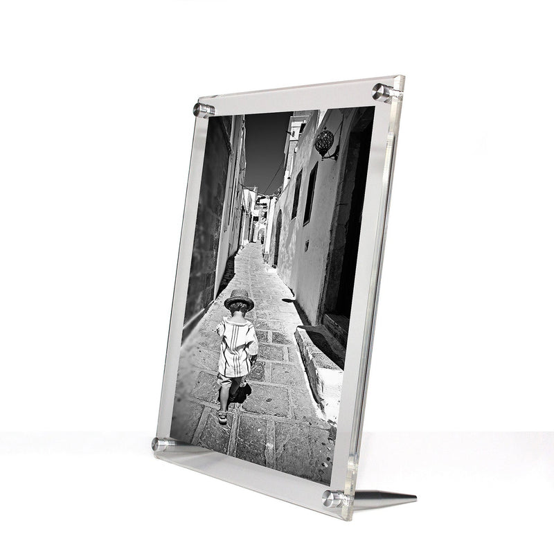 Acrylic Bevel Tabletop Float Frame for 8x10" photos