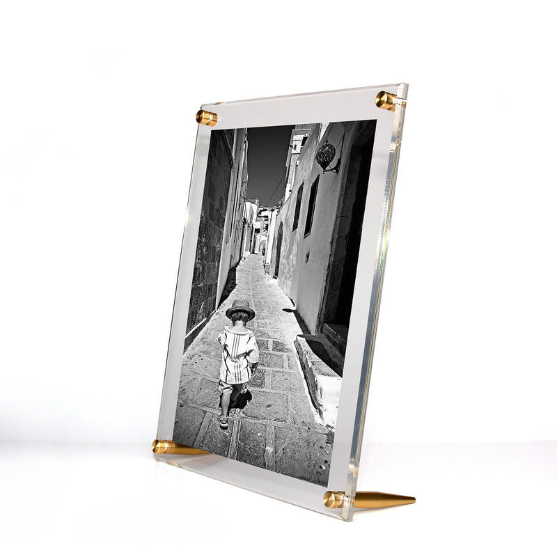 Acrylic Bevel Tabletop Float Frame for 8x10" photos