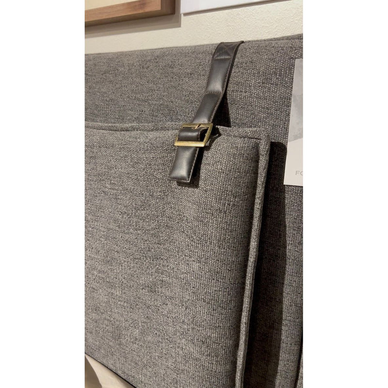 Leigh Upholstered Bed - San Remo Ash
