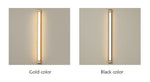 MIRODEMI® Black/Gold Outdoor Waterproof LED Long wall lamp For Garden, Villa, porch