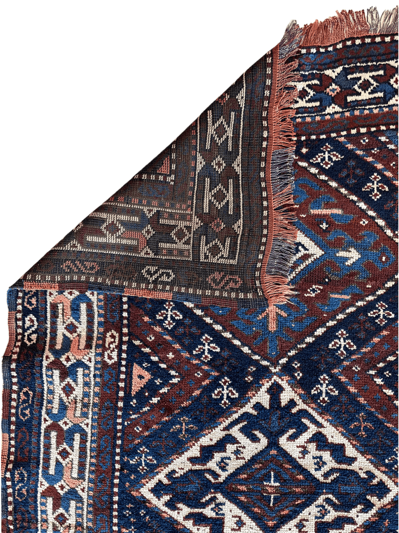 1920’s Antique Kurdish 4X3 Rug