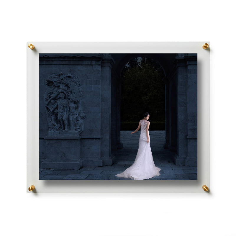 16x20" Photo Floating Acrylic Clear Picture Frame (Frame Size 19x23")
