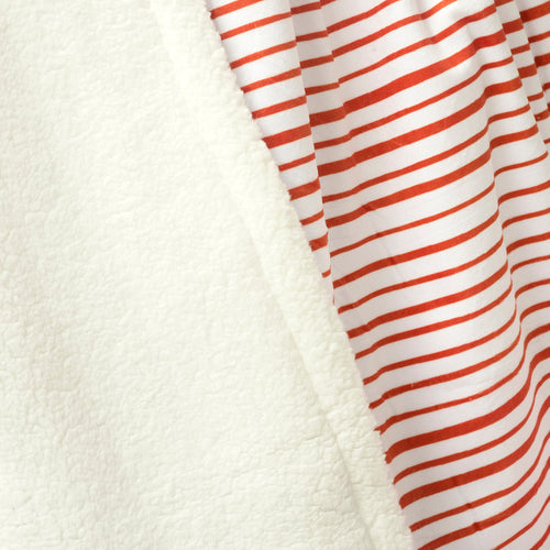 Brushstroke Stripe Sherpa Baby Blanket