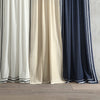 Olivia Ric Rac Embroidery Border Window Curtain Panel