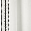 Olivia Ric Rac Embroidery Border Window Curtain Panel