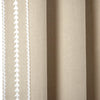 Olivia Ric Rac Embroidery Border Window Curtain Panel