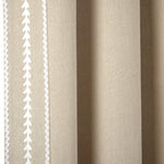 Olivia Ric Rac Embroidery Border Window Curtain Panel