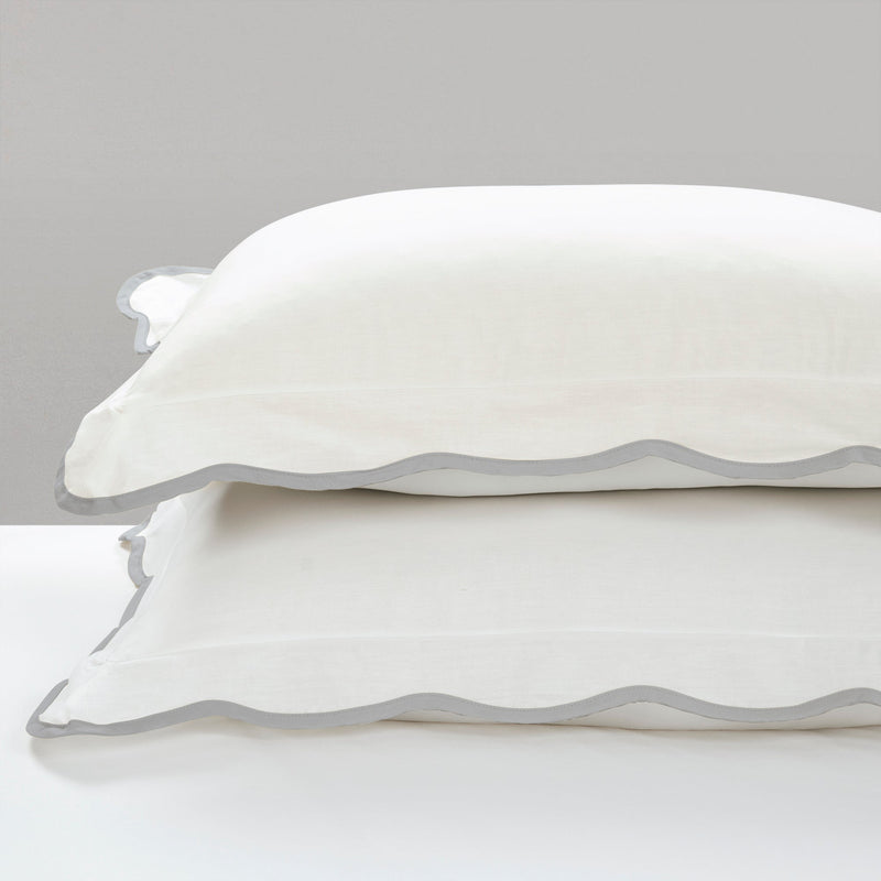 Coastal Chic Scallop Edge 3 Piece Comforter Set
