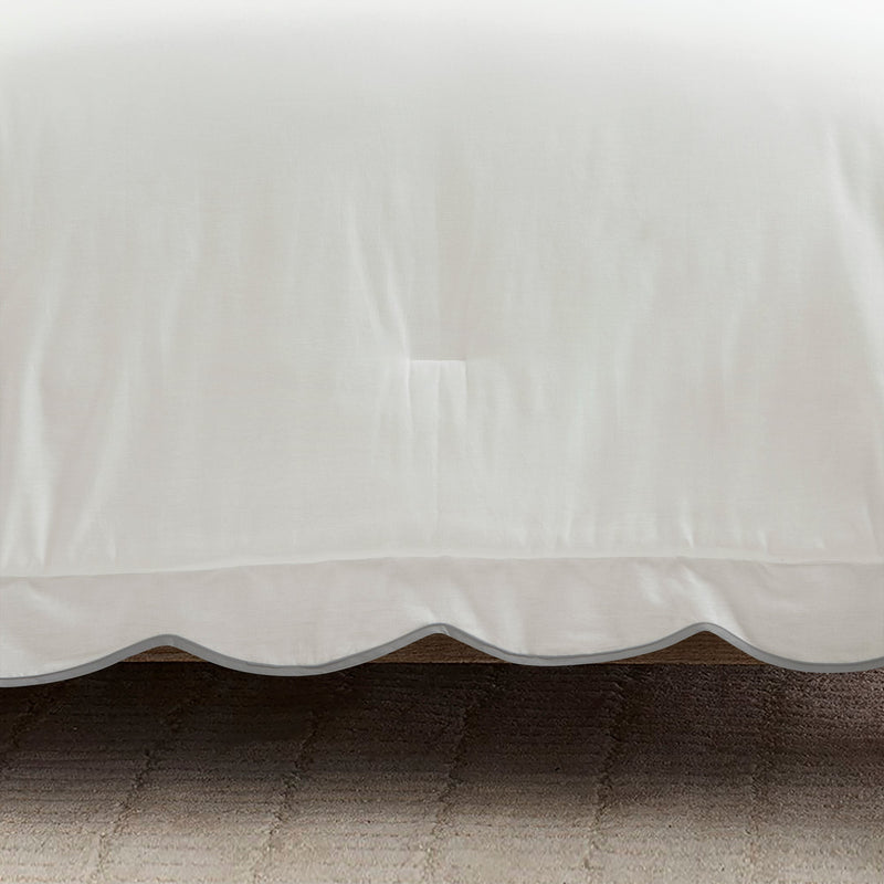 Coastal Chic Scallop Edge 3 Piece Comforter Set
