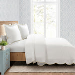 Coastal Chic Scallop Edge 3 Piece Comforter Set