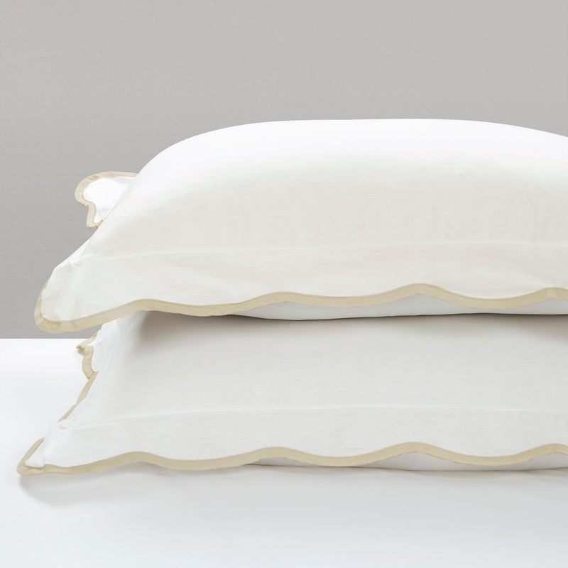 Coastal Chic Scallop Edge 3 Piece Comforter Set
