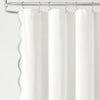 Coastal Chic Scallop Edge Shower Curtain