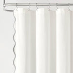 Coastal Chic Scallop Edge Shower Curtain