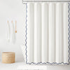 Coastal Chic Scallop Edge Shower Curtain