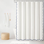 Coastal Chic Scallop Edge Shower Curtain