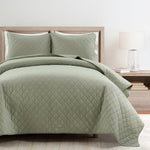 Ava Diamond Oversized Cotton Quilt Set