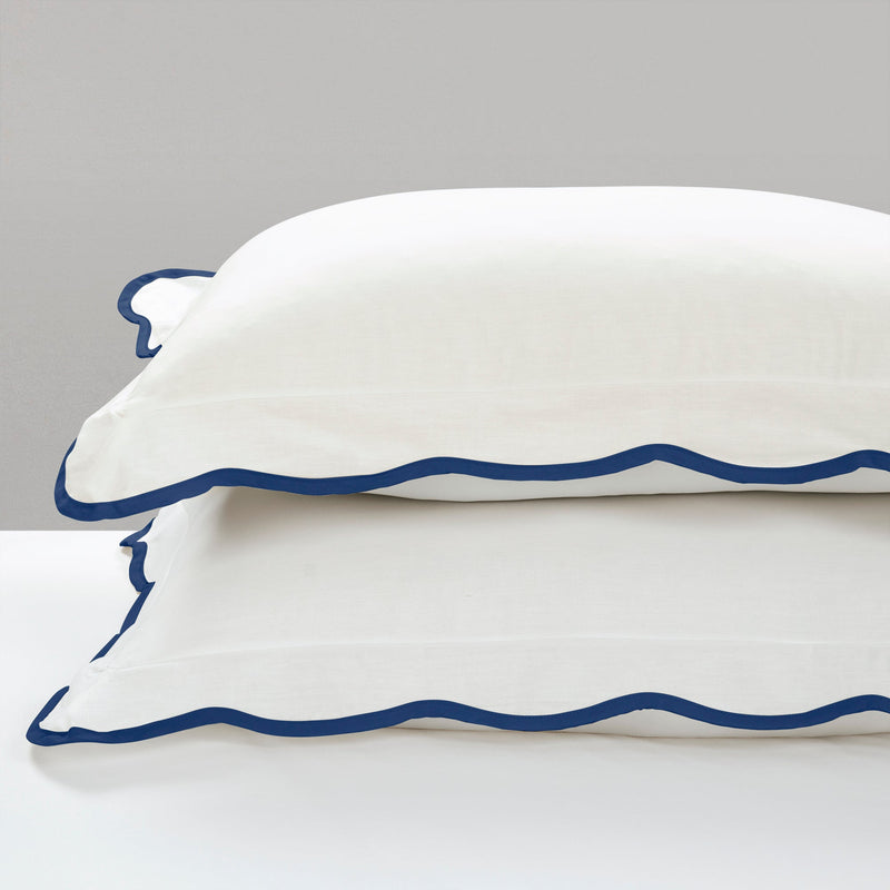 Coastal Chic Scallop Edge 3 Piece Comforter Set