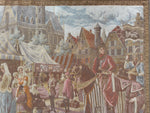 1990s Belgium Wall Tapestry 4'1” x 6’4”