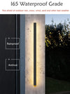 MIRODEMI® Black Outdoor Waterproof Antirust Aluminum Long LED Wall Lamp For Villa porch