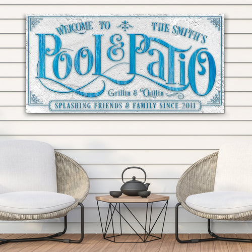 Personalized Pool & Patio Sign III