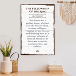 Fellowship Of The Ring Sign