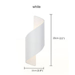 MIRODEMI® Creative White/Black Outdoor Aluminum Waterproof Wall Lamp For Courtyard