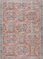 Urpi Rose & Blue Washable Area Rug