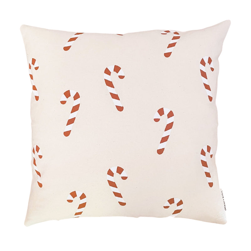 candy cane pillow cover