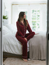 Women's Stretch-Knit Long Sleeve Bamboo Pajama Set