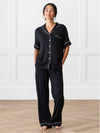 Women's Stretch-Knit Short Sleeve & Pant Bamboo Pajama Set