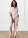 Women's Stretch-Knit Short Sleeve & Pant Bamboo Pajama Set