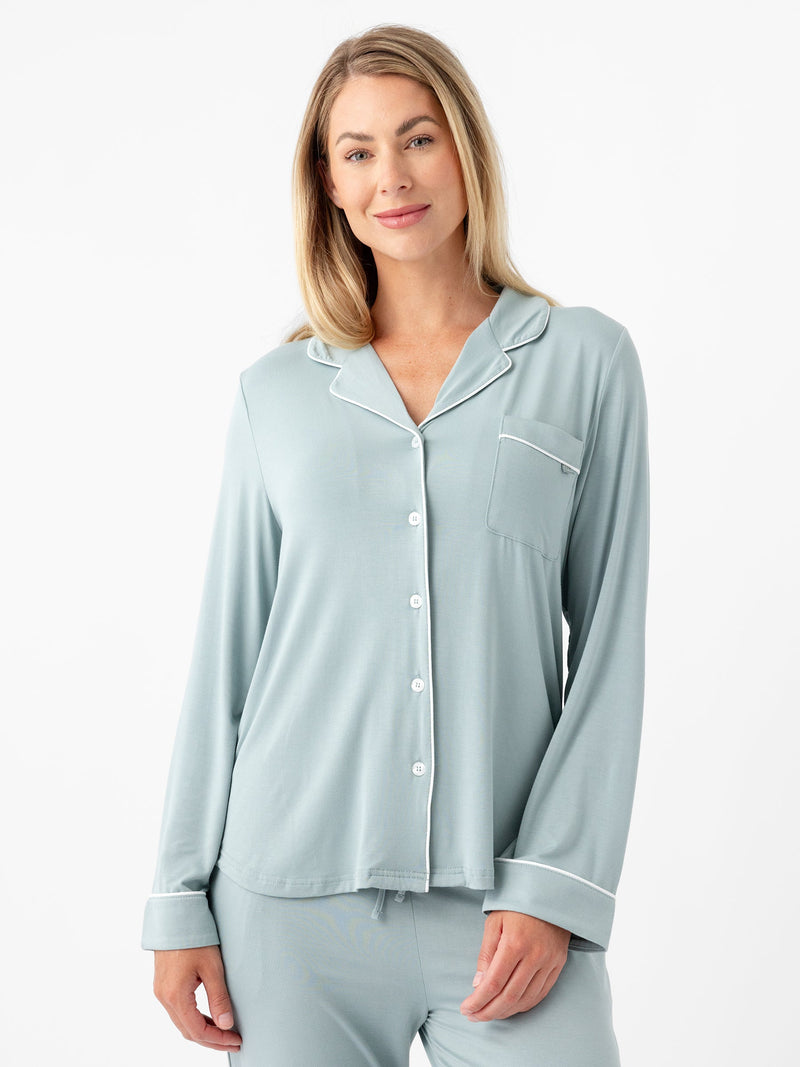 Women's Stretch-Knit Long Sleeve Bamboo Pajama Set