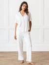 Women's Stretch-Knit Short Sleeve & Pant Bamboo Pajama Set