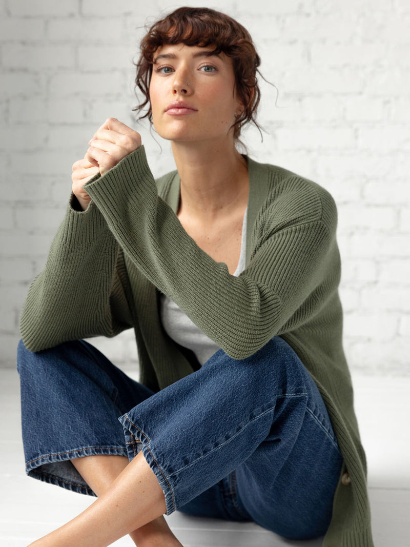 Oversized Classic Cardigan